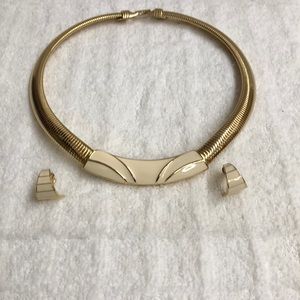 Necklace and earrings